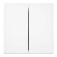 Переключатель 2-клавишный (механизм), STEKKER, 250В, 10А, серия Мия, RSW10-3107-01, белая магнолия