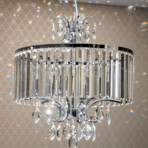 Citilux Инга CL335161 Люстра подвесная хрустальная Хром фото 5