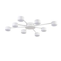 8343/8C COMFI LN26 252 белый, металл Люстра GX53 LED 8*7W 220V TORINA