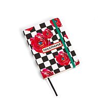 Блокнот Roses on Check Medium