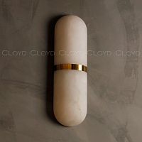 Бра Cloyd DILEMMA-B W1 / выс. 40 см - алебастр - латунь (арт.20802)