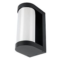 Светильник садово-парковый Feron DH1901, на стену, E27 230V, черный/зеркальный