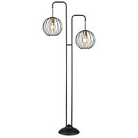 Напольный светильник Escada 10176/2 E27*60W Black/Brass