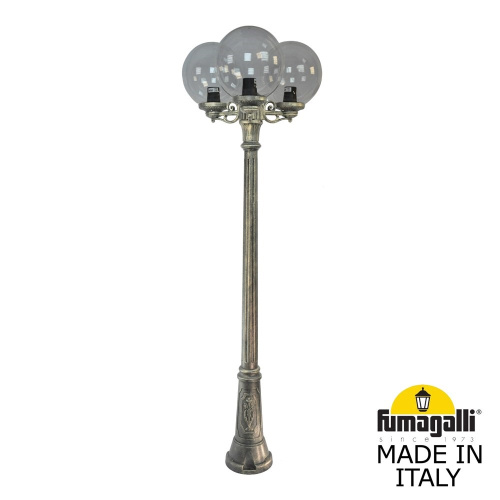 Fumagalli Садово-парковый фонарь FUMAGALLI GIG BISSO/G300 3L G30.156.S30.BZE27 Fumagalli Садово-парковый фонарь FUMAGALLI GIG BISSO/G300 3L G30.156.S30.BZE27