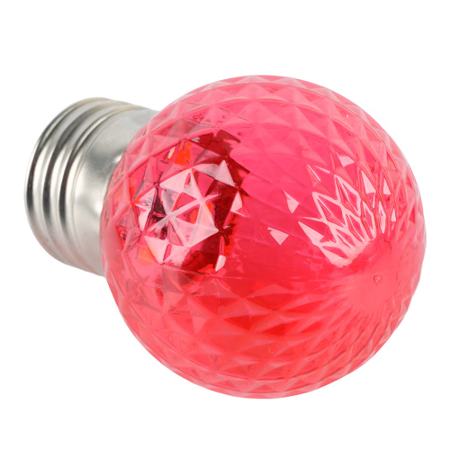 Лампа светодиодная Feron LB-385 Шарик красный прозрачный E27 1W 230V фото 5