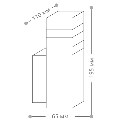 Светильник садово-парковый Feron DH0806, на стену вверх,  E27 230V, черный фото 4