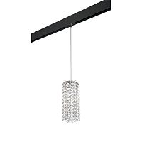 PRO795324 Светильник д/1-фазн трека CRISTALLO 1х40W G9 ХРОМ/ЧЕРНЫЙ (795324+595007)