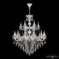 Люстра с хрустальными подвесками AL78101/12+6/300/2D B WMG Bohemia Ivele Crystal (Богемия Ивеле Кристалл)
