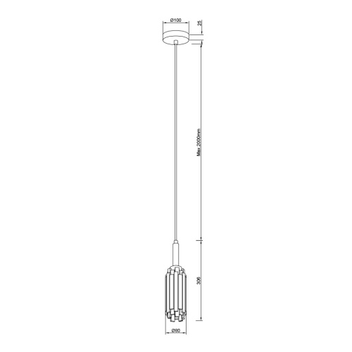 Подвесной светильник Passion Black FL1220-1P Подвесной светильник Passion Black FL1220-1P