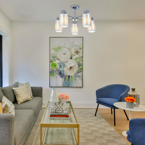 Светильник на штанге 120006/5R E14*40W Chrome фото 2 Светильник на штанге 120006/5R E14*40W Chrome фото 2