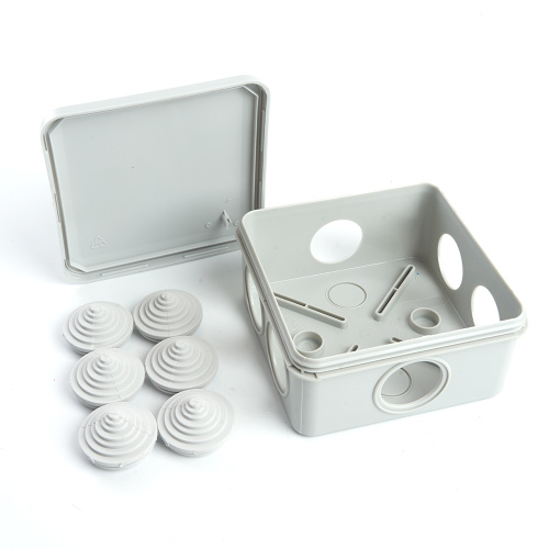 Коробка разветвительная STEKKER EBX10-36-55, 100*100*50мм, 6 вводов, IP55, светло-серая (GE41255) фото 5