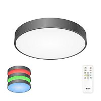 Потолочный светодиодный светильник с пультом ДУ Citilux Купер RGB Черный CL72470G1