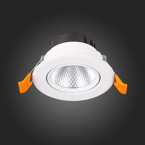 ST211.538.08.36 Св-к встр. Белый LED 1*8W 3000K 640Lm Ra80 36° IP20 D86xH50 220-240V Встраиваемые светильники фото 6