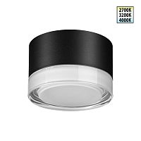 359715 STREET NT25 714 черный Светильник ландшафтный с переключ. цветовой температуры IP65 LED 12W 100-240V 2700К\3200К\4000К ESTIMA
