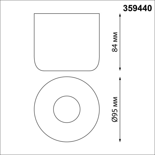 359440 OVER NT24 372 черный Светильник накладной влагозащищённый IP44 LED 10W 220-240V 3000K 650Лм LISSE фото 3