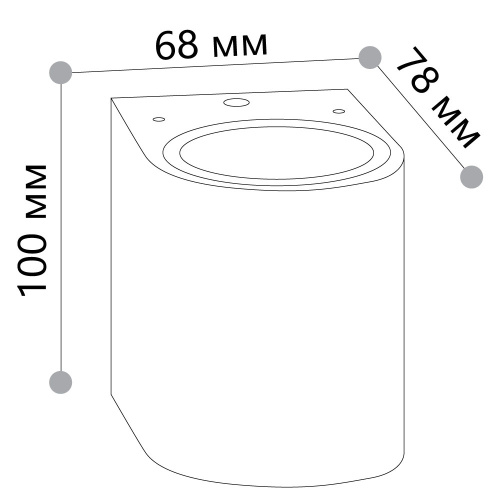 Светильник садово-парковый Feron DH014,на стену, GU10 230V, белый фото 8