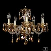 Люстра хрустальная 5417/5/141 G Amber/M-1F K777 Bohemia Ivele Crystal (Богемия Ивеле Кристалл)