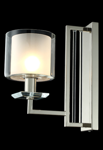 Crystal Lux Бра Crystal Lux NICOLAS AP1 NICKEL/WHITE фото 2