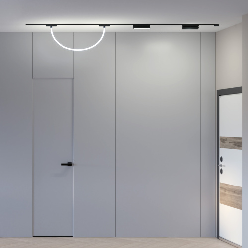 DK5327-BK Светильник для трека Air, серия Ray 3000 со светодиодом, ?22*L1000MM, 48V DC, 12W, RA?90, 360°, 3000K, IP20, черный, алюминий фото 2