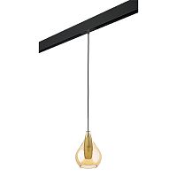 PRO803033 Светильник д/1-фазн трека PENTOLA 1х25W G9 ХРОМ/ЯНТАРЬ/ЧЕРНЫЙ (803033+595007)