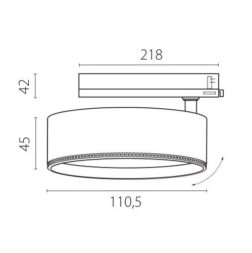 A5637TRIAC Светильник ALTA PRO для трековой системы Quattro с управлением TRIAC LED 30W 3510LM 36G ЧЕРНЫЙ 3000K с адаптером (215637 + 594057) фото 4 A5637TRIAC Светильник ALTA PRO для трековой системы Quattro с управлением TRIAC LED 30W 3510LM 36G ЧЕРНЫЙ 3000K с адаптером (215637 + 594057) фото 4