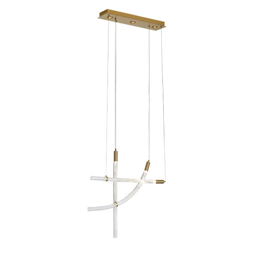 Подвесной светильник OD2412-3 gold/clear фото 2