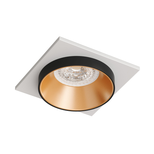DK2402-GD Встраиваемый светильник, IP 20, 50 Вт, GU10, черный/золотой, алюминий фото 8 DK2402-GD Встраиваемый светильник, IP 20, 50 Вт, GU10, черный/золотой, алюминий фото 8