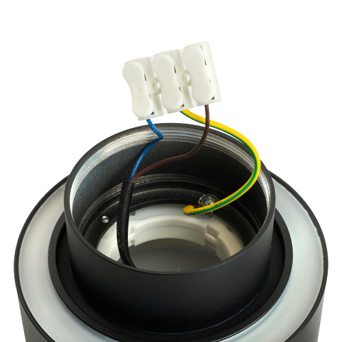 Светильник потолочный Feron HL367 Barrel AURA 12W, 230V, GX53, чёрный IP44 фото 7
