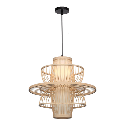 SL6241.513.01 Светильник подвесной ST-Luce Древесный/Белый E27 1*40W ALMA фото 6