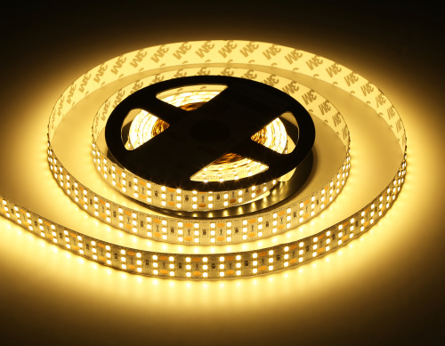 Светодиодная лента трехрядная 24В 2835 324Led 26Вт/м 3000K IP20 5м фото 8