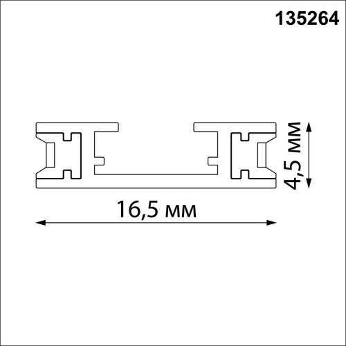 135264 SHINO NT24 108 черный Низковольтный накладной шинопровод 2м, заглушки в комплекте IP20 24V EASY фото 3 135264 SHINO NT24 108 черный Низковольтный накладной шинопровод 2м, заглушки в комплекте IP20 24V EASY фото 3