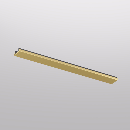 TR5736-SB Декоративная заглушка желоба трека SHINE BASE, 20см, сатинированная латунь, алюминий