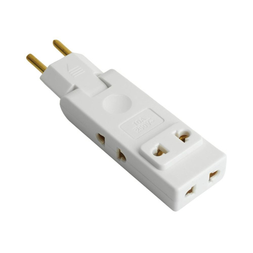 Разветвитель сетевой 4-местный б/з STEKKER ADP10-24-21, 250В, 10A, белый фото 4