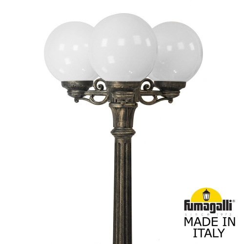 Fumagalli Садово-парковый фонарь FUMAGALLI ARTU BISSO/G250 3L G25.158.S30.BYE27 фото 2 Fumagalli Садово-парковый фонарь FUMAGALLI ARTU BISSO/G250 3L G25.158.S30.BYE27 фото 2