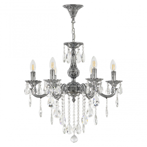 Люстра с хрустальными подвесками AL78101/6/175 B NB Bohemia Ivele Crystal (Богемия Ивеле Кристалл)