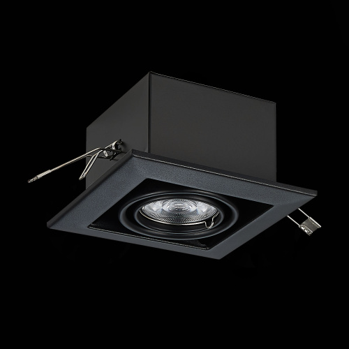 ST250.448.01 Св-к встр. Черный GU10 1*50W  L126xW126xH70 220V Без ламп Встраиваемые светильники фото 7