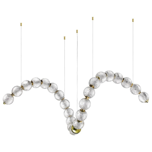 5008/92L L-VISION ODL23 579 золотой/прозрачный/металл/акрил Люстра LED 92W 4000K 4600Лм CRYSTAL фото 4