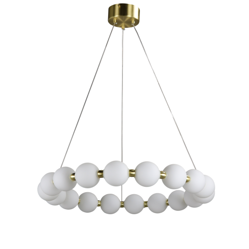 Люстра подвесная латунь LED 80Вт D64см Zortes KRANZ ZRS.1585.18
