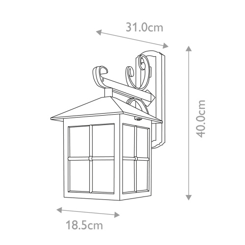 Настенный фонарь Elstead Exterior, Арт. BL19-BLACK фото 4