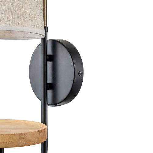 Настенный светильник Escada 582/1A E14*40W Black/Brass/Wood фото 5 Настенный светильник Escada 582/1A E14*40W Black/Brass/Wood фото 5