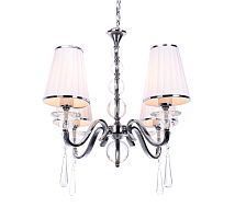 Хрустальная подвесная люстра Lumina Deco Federrica LDP 1158-4 WT