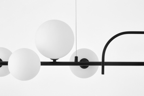 Подвесной светильник Lumina Deco LDP 7036-7 BK+WT фото 3