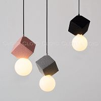 Подвесной светильник Cloyd AUSTA-B P1 / хром - серый бетон (арт.11149)