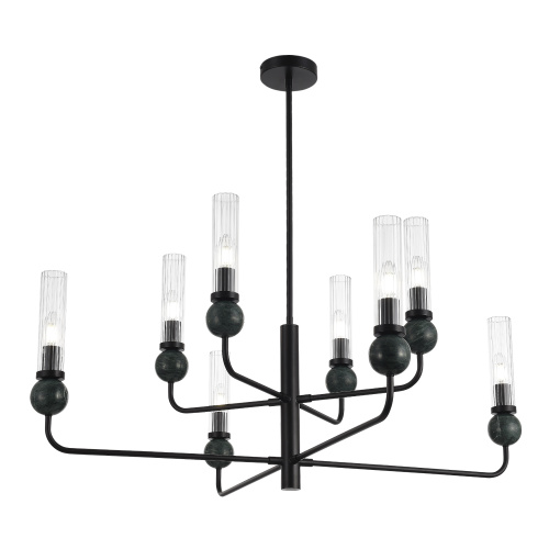 SL1244.403.08 Светильник подвесной ST-Luce черный/прозрачный E14 8*40W MEDEA фото 4