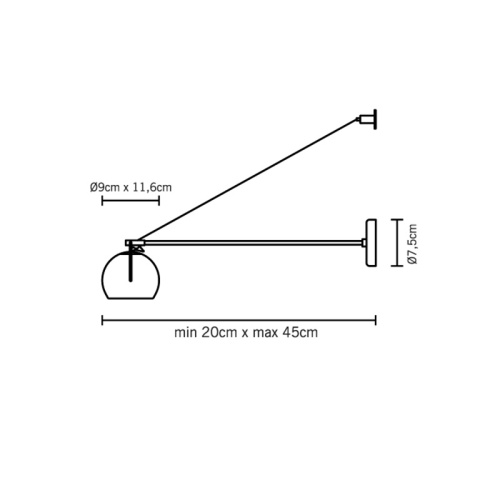 Настенный светильник D57D0515 фото 3