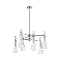 8268/6 NEOCLASSI LN26 160 хром/белый/прозрачный, металл/керамика/стекло Люстра Е14 6*40W 220V EMILY