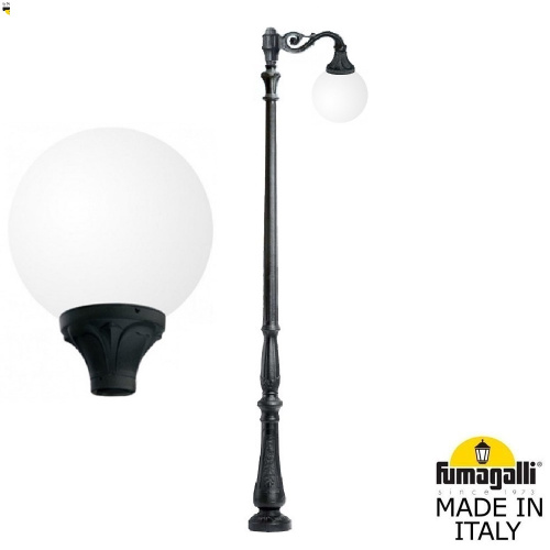 Парковый фонарь FUMAGALLI TABOR ADAM/GLOBE 400 1L G40.205.M10.AYE27 Парковый фонарь FUMAGALLI TABOR ADAM/GLOBE 400 1L G40.205.M10.AYE27