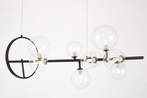 Подвесной светильник Lumina Deco LDP 7033-10 BK+CL фото 3 Подвесной светильник Lumina Deco LDP 7033-10 BK+CL фото 3