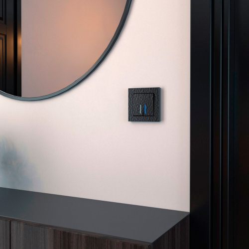 Рамка из поликарбоната на 1 пост Hammer черный W0012408 фото 2