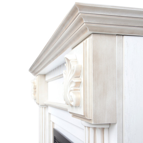 Каминокомплект IMPERIA/ПРЕСТИЖ Белый дуб с золотой патиной с очагом Электроочаг FIRESPACE/ФАЕРСПЕЙС 33 фото 6